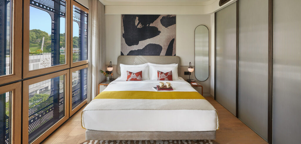 New boutique hotel 21 Carpenter has transformed from a former remittance house into a design-forward house of slumber.