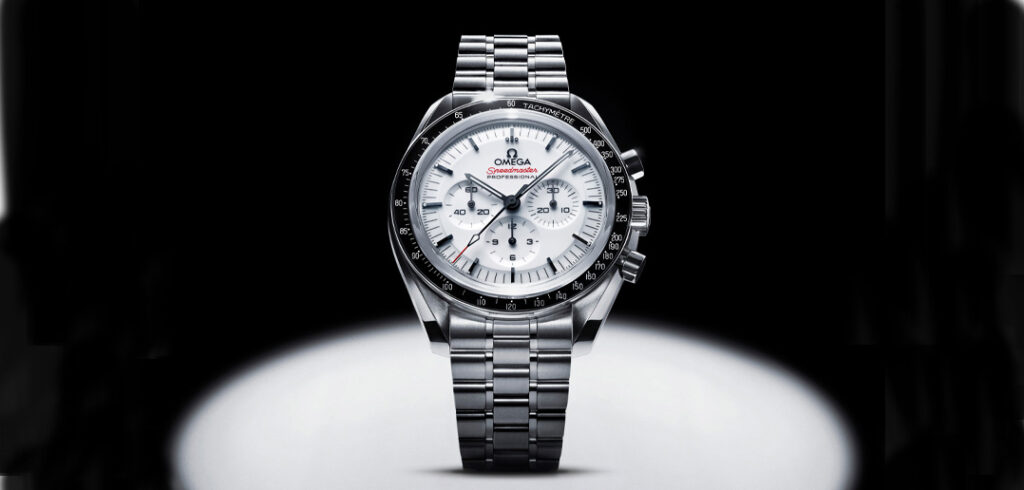 Omega has added to its most popular chronograph lineup with the arrival of the Omega Speedmaster Moonwatch in lacquered white.