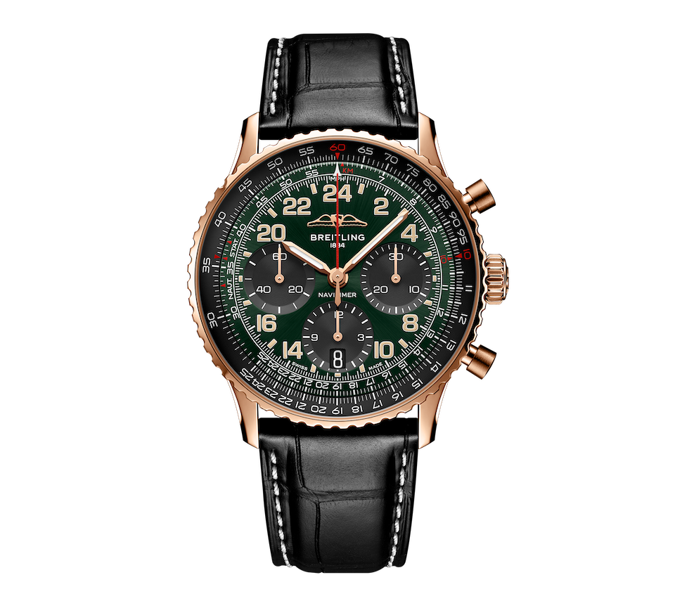 Breitling honors its aviation and space icons with an array of releases, including the Navitimer GMT and Automatic 41, and a limited-edition self-winding Cosmonaute. 
